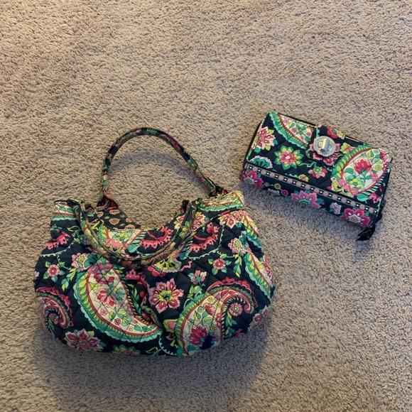 Vera Bradley Original Hipster in Midnight Garden Paisley  Vera Bradley purse and wallet
